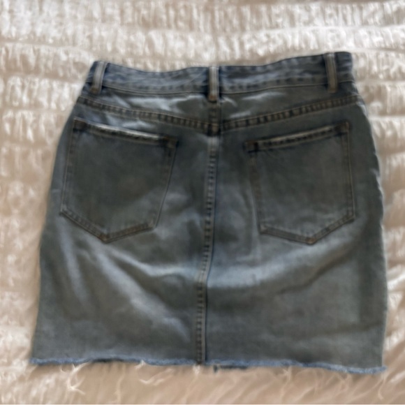 All Saints Blue Denim Mini Skirt with Belt - Picture 5 of 7